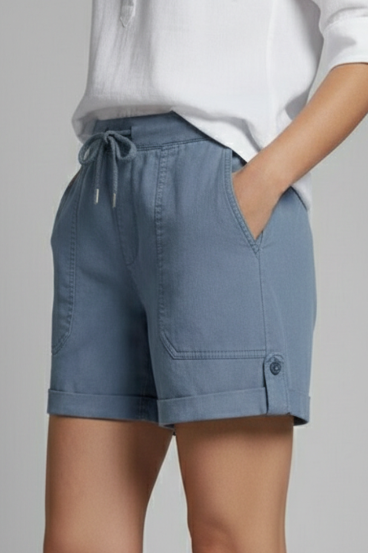 Bekväma sommarshorts för kvinnor – Justerbar dragsko i avslappnat mode