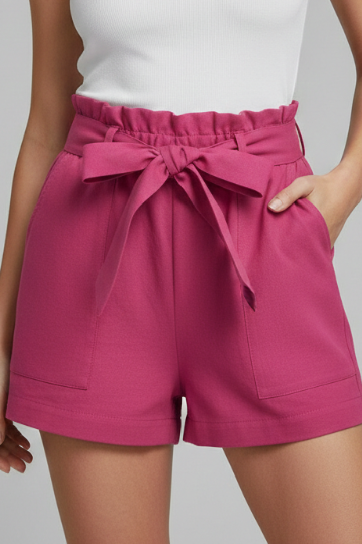 Damshorts med justerbar midja för vardagsbruk – Modern avslappnad stil