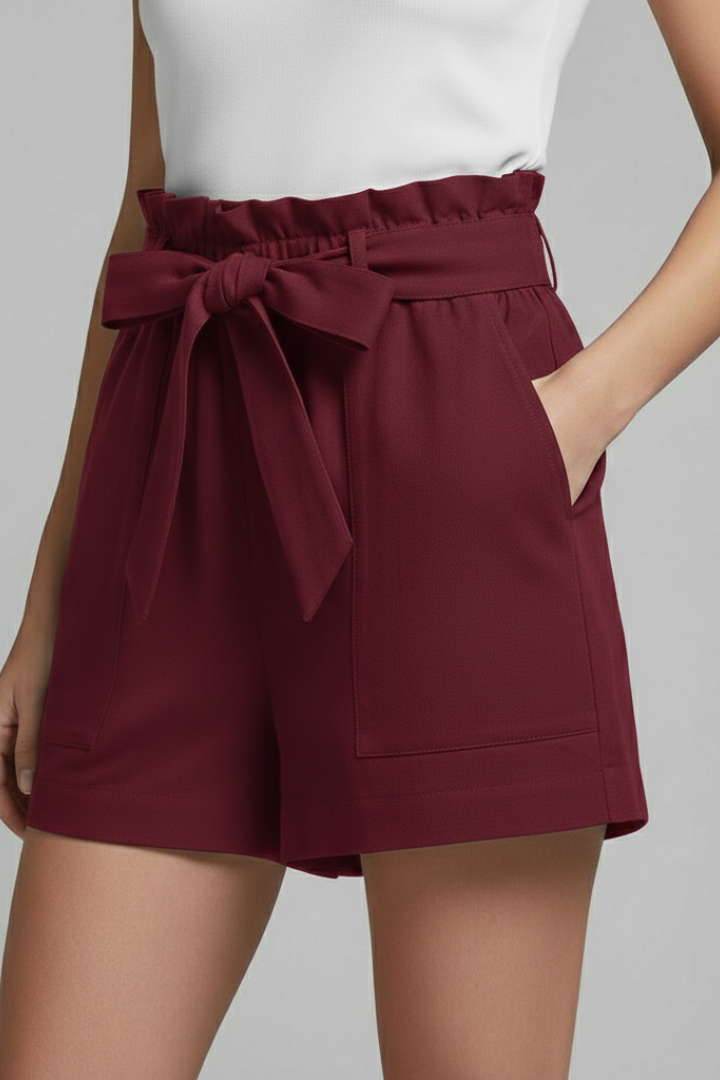 Damshorts med justerbar midja för vardagsbruk – Modern avslappnad stil
