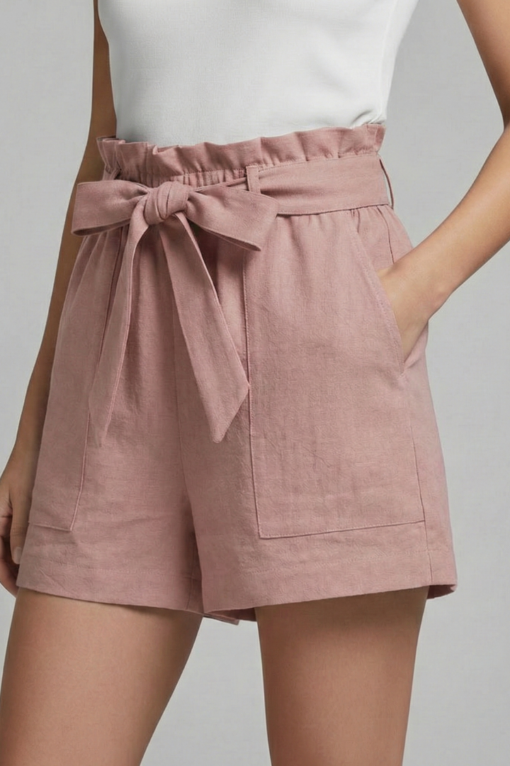 Damshorts med justerbar midja för vardagsbruk – Modern avslappnad stil