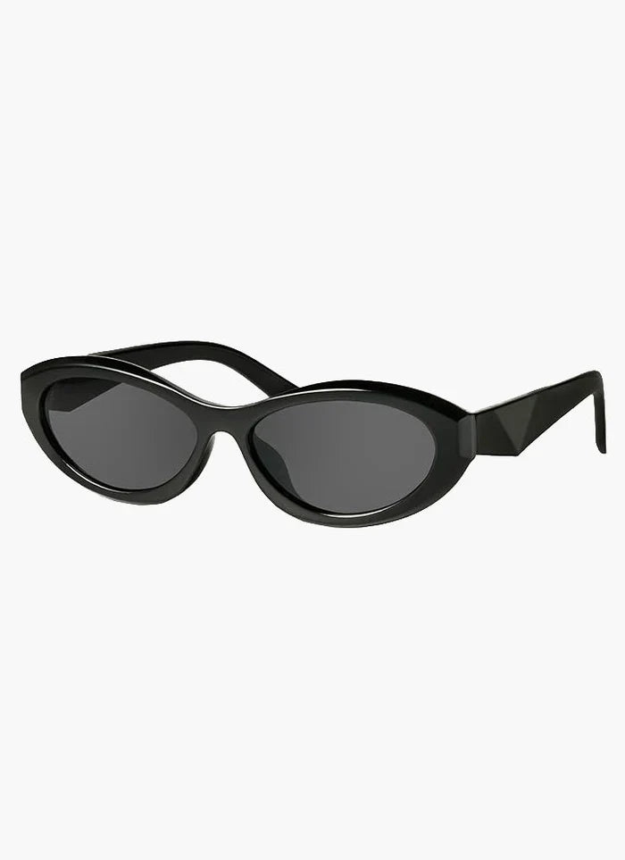Dam Vintage Slim Ovala Solglasögon - Retroinspirerade Modeglasögon