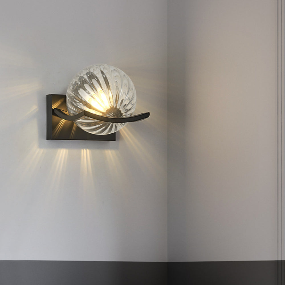 Elegant LED-vägglampa i glas – Modern och modern accentbelysning