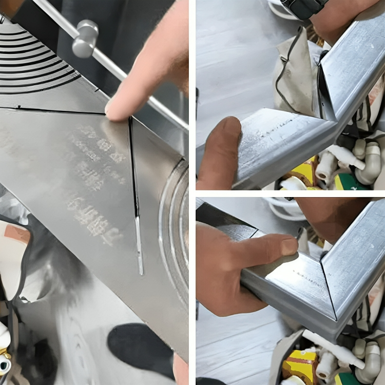 Precisionsrits för metall och trä – justerbart verktyg för bågar, kurvor och 90°-märkning