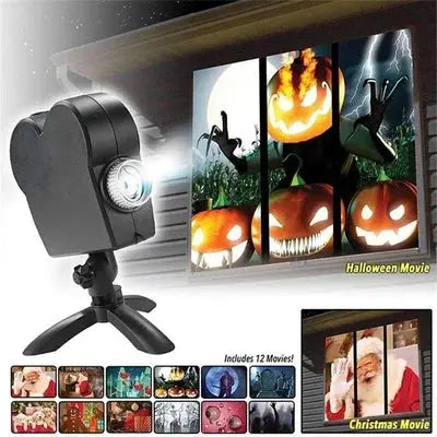 3D Halloween Spökprojektor – Spöklika Hologramanimationer