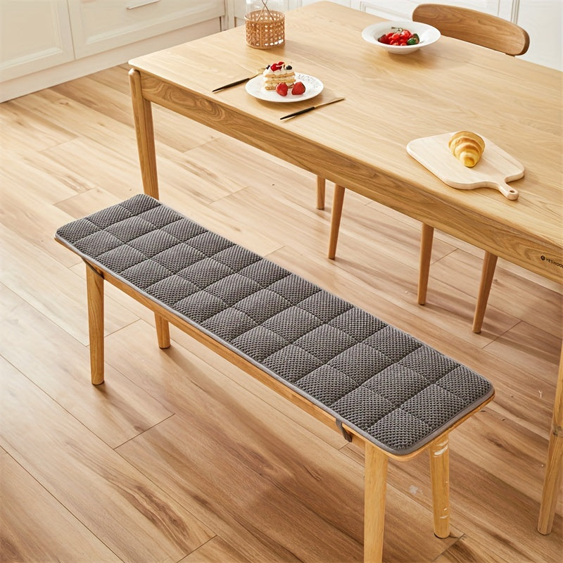 Plyschbänk- och soffdyna - Modern förtjockad geometrisk sittdyna