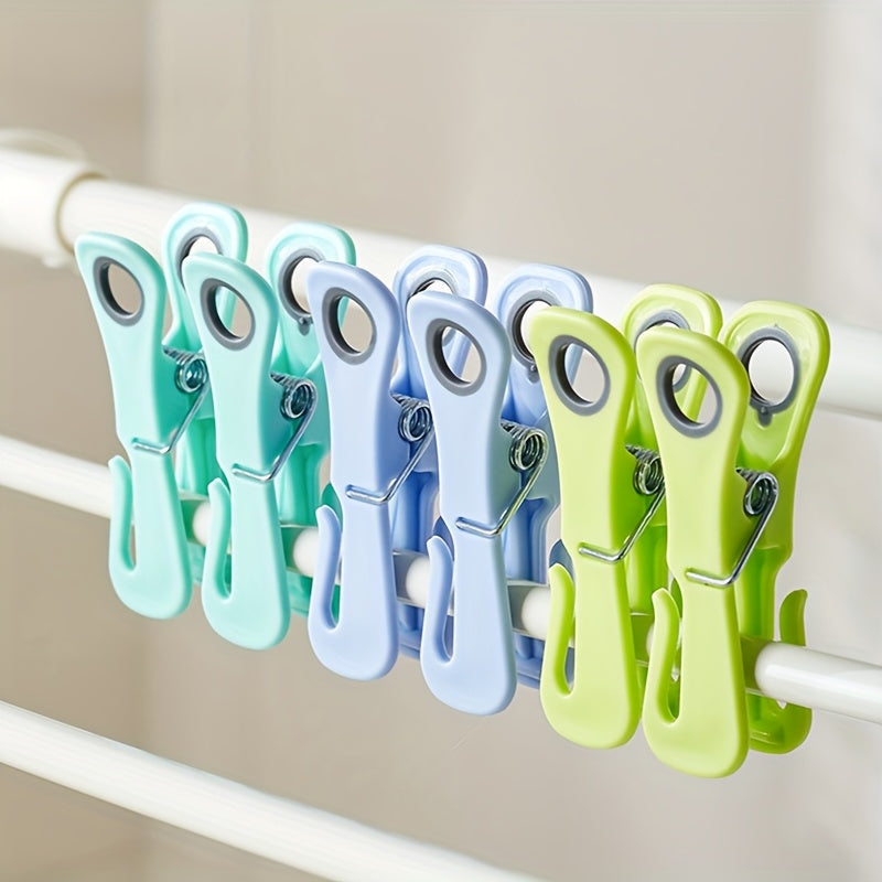 Vindtåliga klädnypor – Kraftiga plastklämmor med fast grepp
