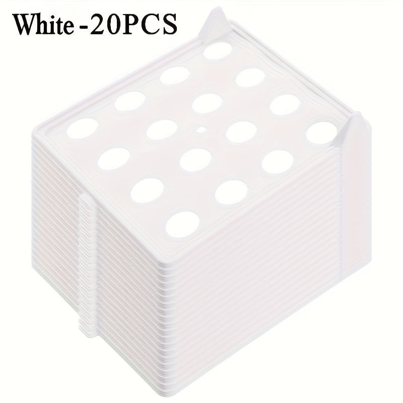 20-delade vikbara skjortorganisatörer – Stapelbara klädmappfack för prydlig garderobsförvaring