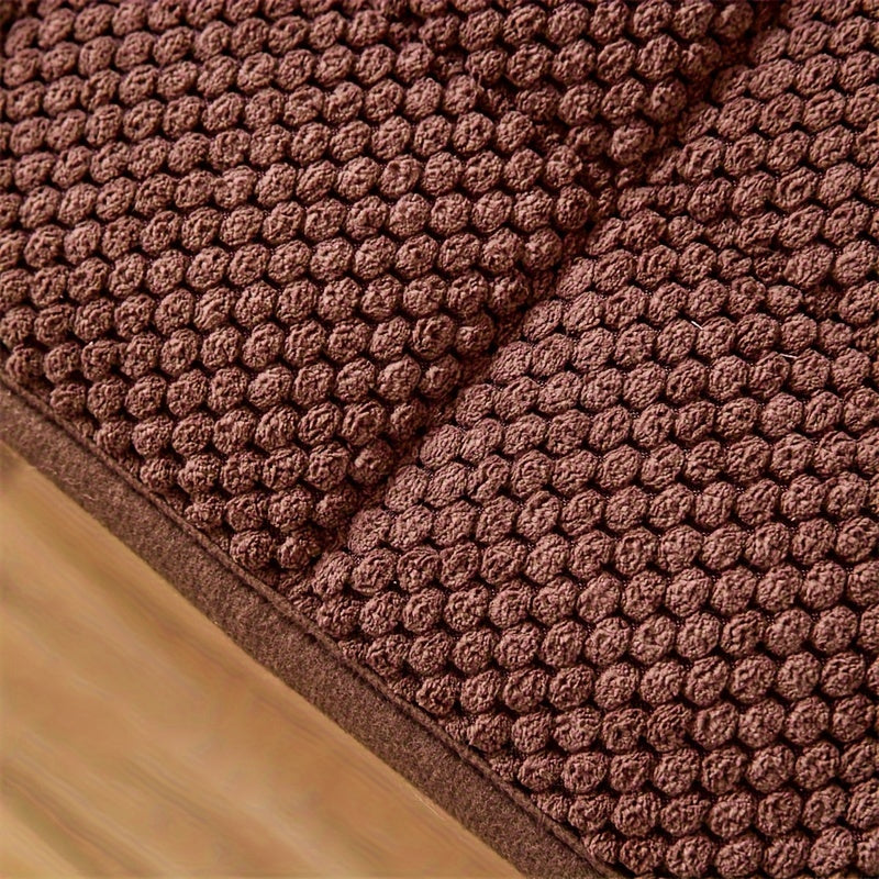 Plyschbänk- och soffdyna - Modern förtjockad geometrisk sittdyna