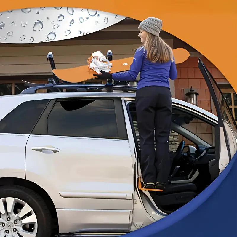 Universell fällbar bildörrstege – Bärbar takstege för SUV:ar och lastbilar