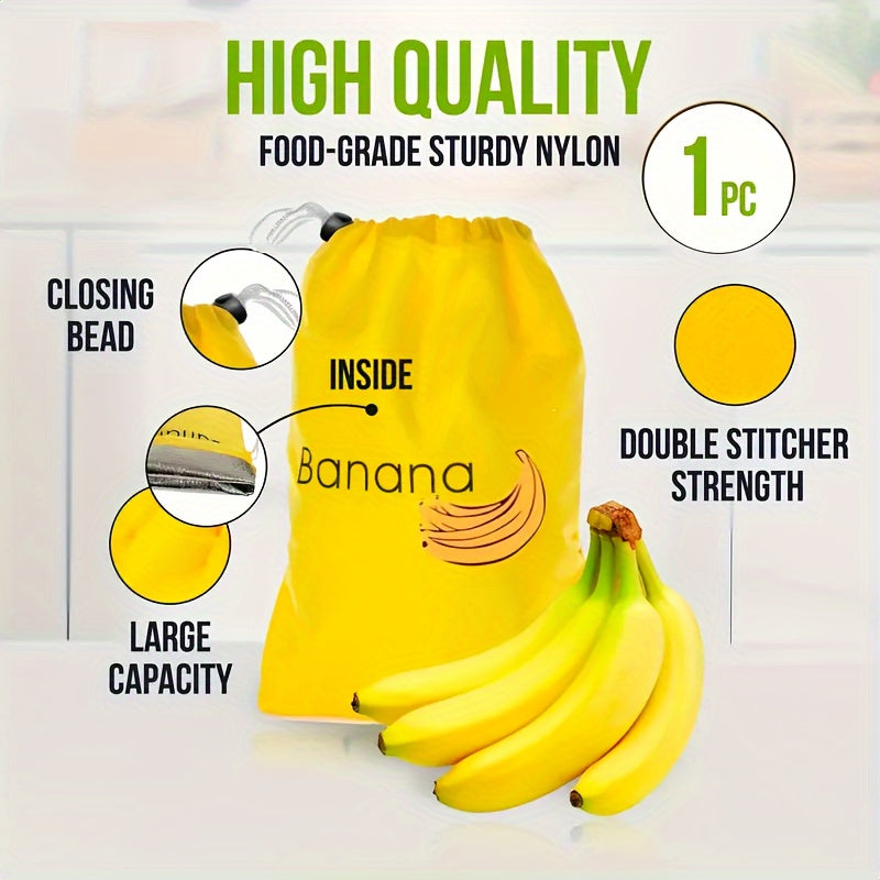Förvaringspåse för bananer som håller färskheten – Återanvändbar grönsakssparande påse med säker försegling