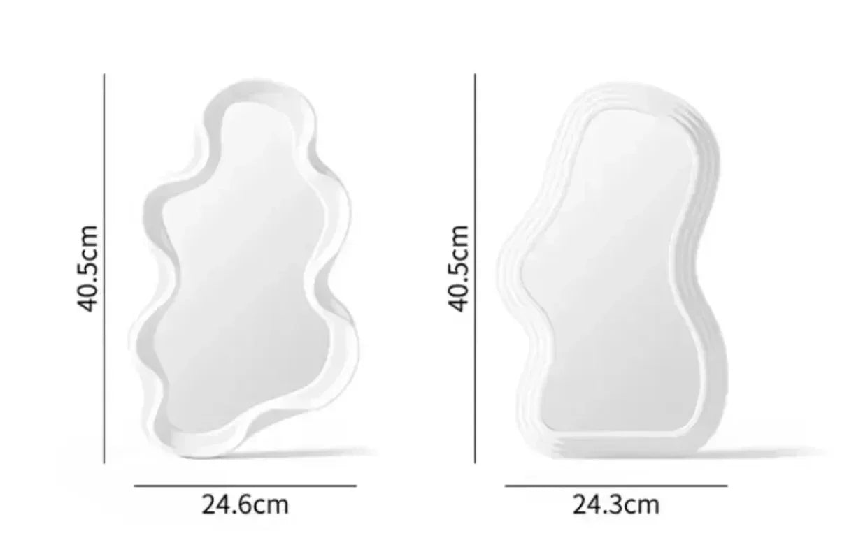 AuraGlow Cloud sminkspegel – Estetisk abstrakt design