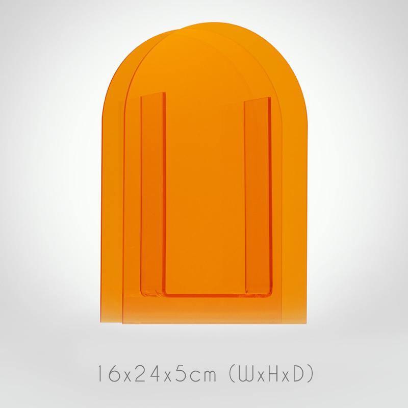 Levande akryl geometrisk blommig vas