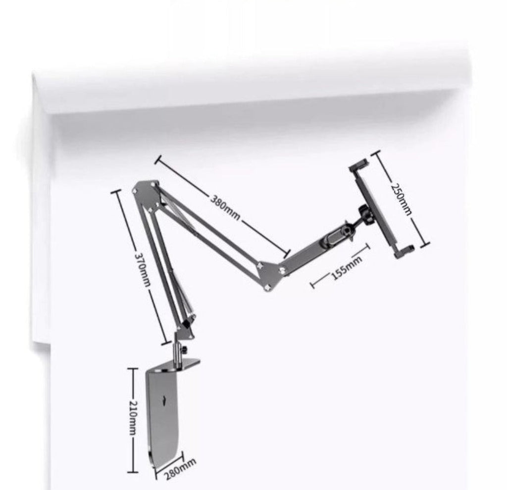 Flexibelt 360° telefon- och surfplatteställ - Justerbar roterande hållare för skrivbord, säng och handsfree-användning