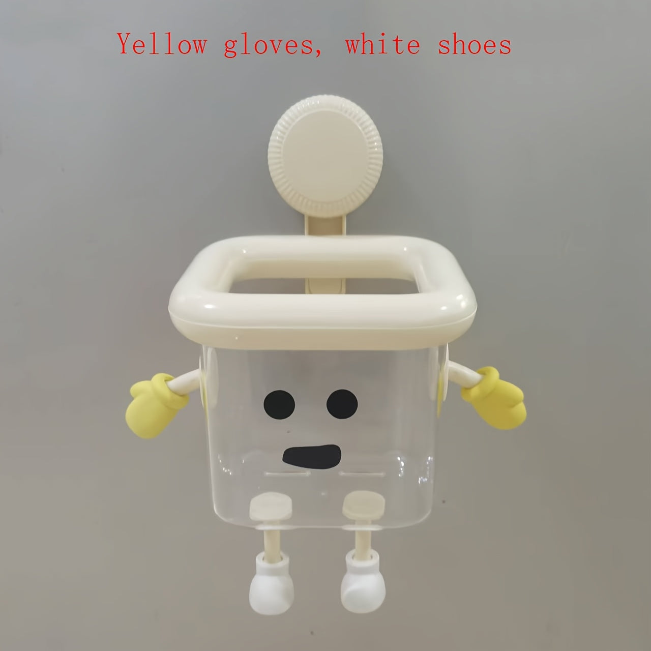 Sugkoppshållare för badrumstandborste – Väggmonterad hållare, ingen borrning behövs