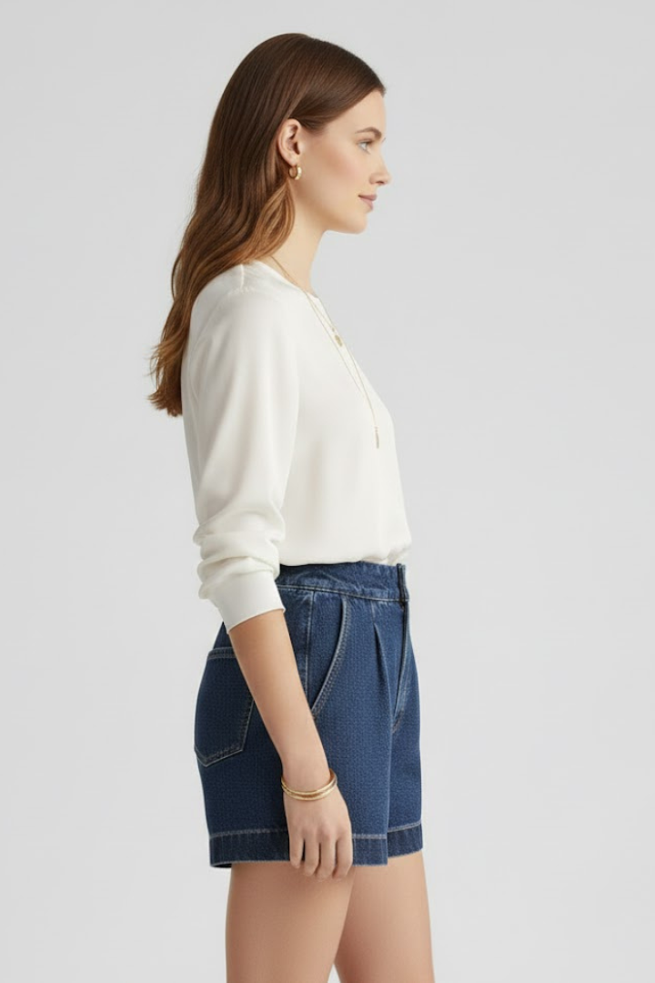 Damshorts med rullkant – Tidlöst vardags-sommarfavorit