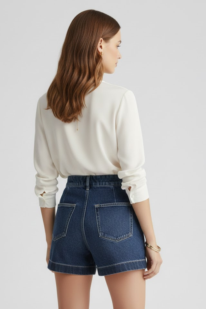 Damshorts med rullkant – Tidlöst vardags-sommarfavorit