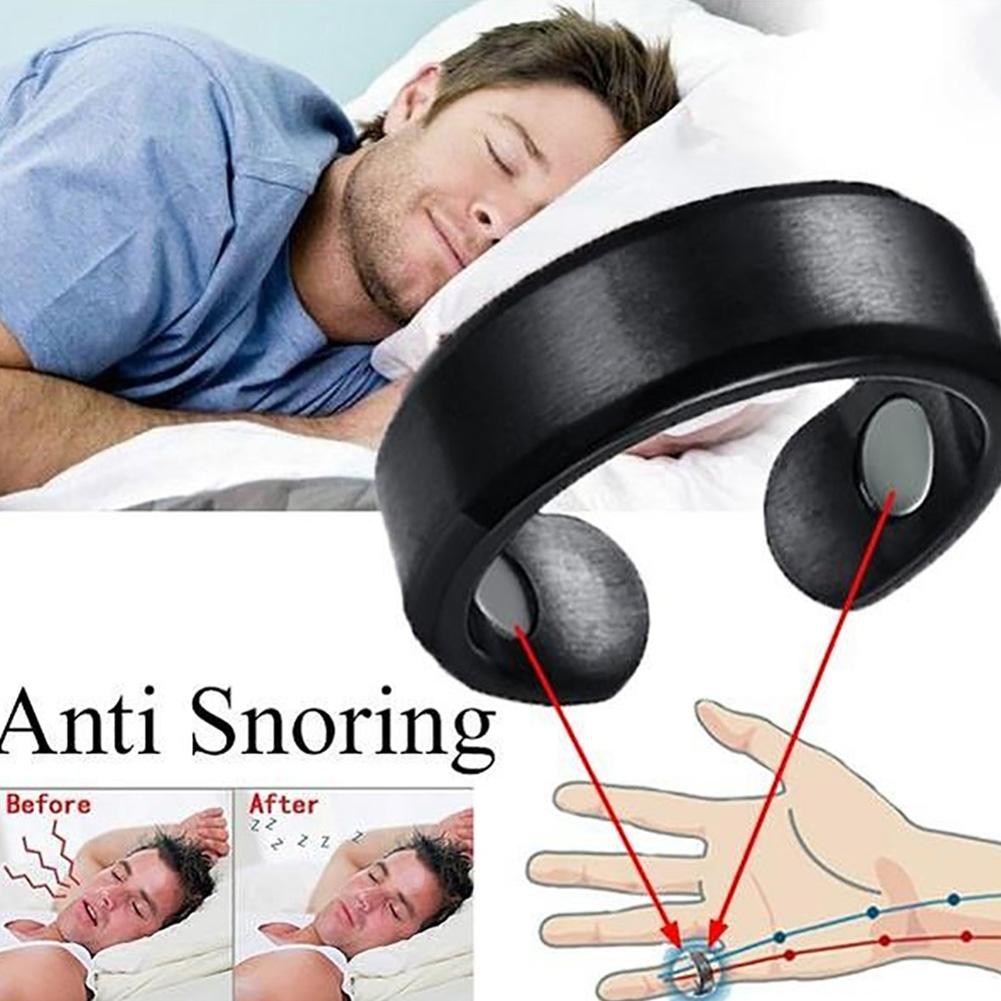 Magnetisk akupressurring – Naturlig snarklindring och sömnhjälp