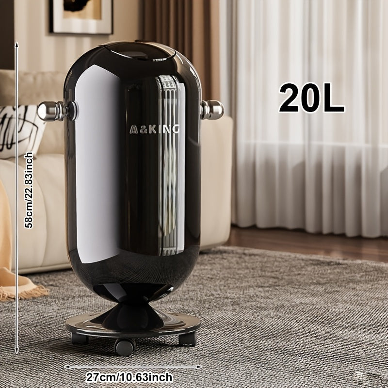 Rullande soptunna med lock – Stor sop- och förvaringsbehållare på hjul