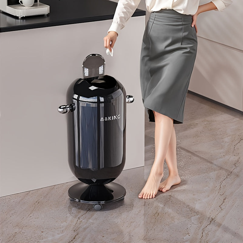 Rullande soptunna med lock – Stor sop- och förvaringsbehållare på hjul