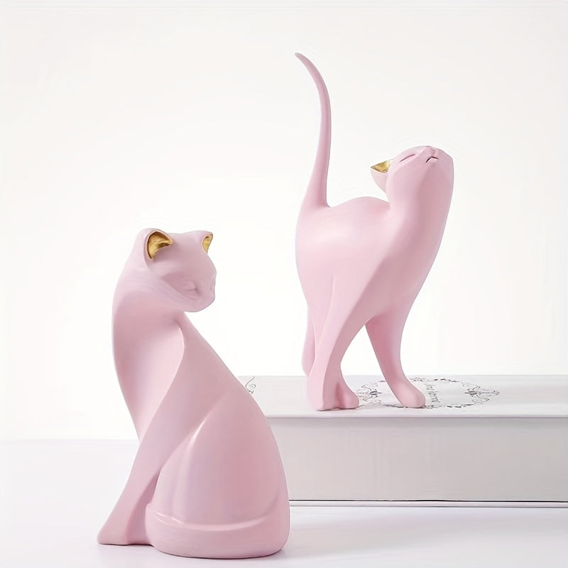Charmig kattfigur – Dekorativ kattfigur för hem och kontor