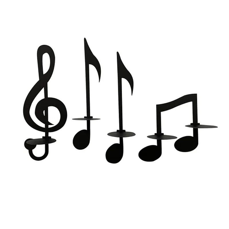 Melody ljusstake – Konstnärlig musiknotdesign för elegant heminredning