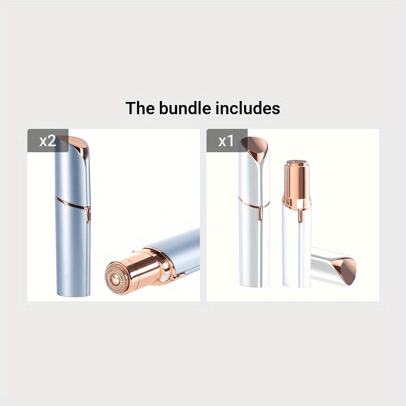 Uppladdningsbar ansiktstrimmer för kvinnor – Detaljvård för ögonbryn och överläpp