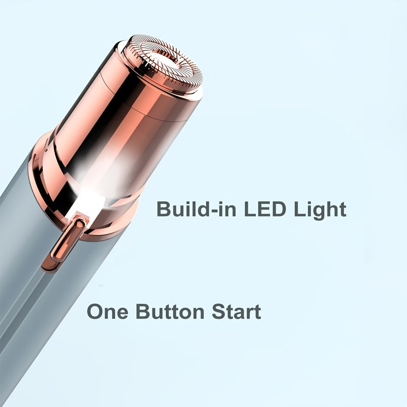 Uppladdningsbar ansiktstrimmer för kvinnor – Detaljvård för ögonbryn och överläpp