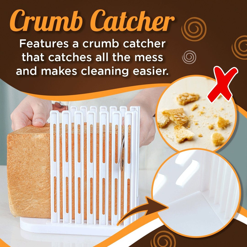 SliceGuide – Justerbar, hopfällbar brödskivarställning | Jämna snitt för hembakade bröd