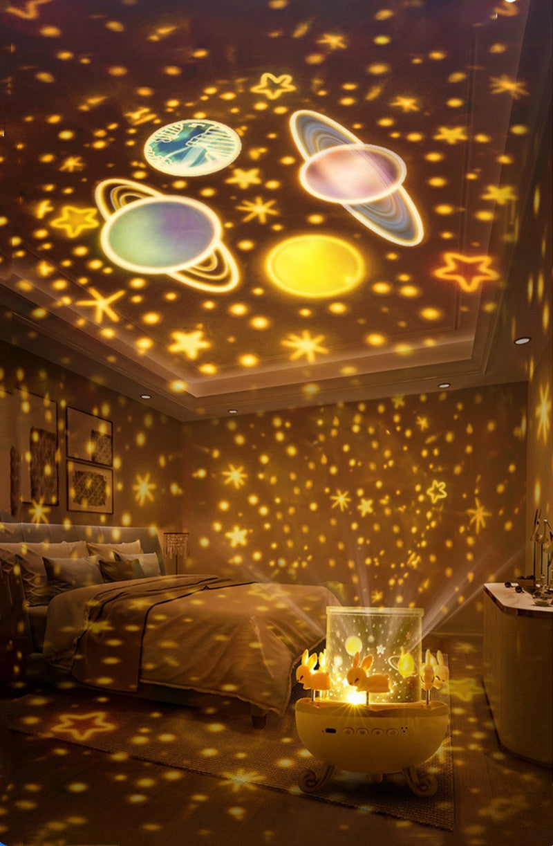 StarryGlow 360° roterande nattljus – fascinerande projektor