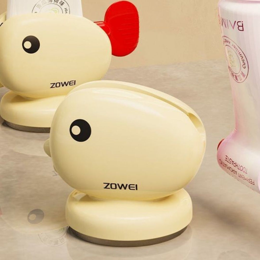 Tandkrämsdispenser och tubpress – Kladdfri badrumsorganisatör