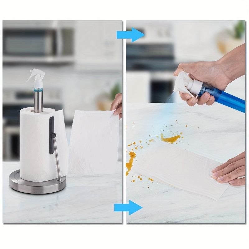 Pappersrullhållare i rostfritt stål med 2-i-1-funktion - Köksviktigt