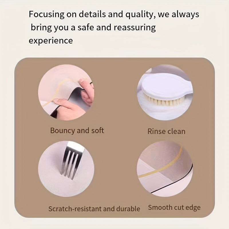 Konturerad U-formad badrumsmatta – Ultraabsorberande halkfri golvmatta