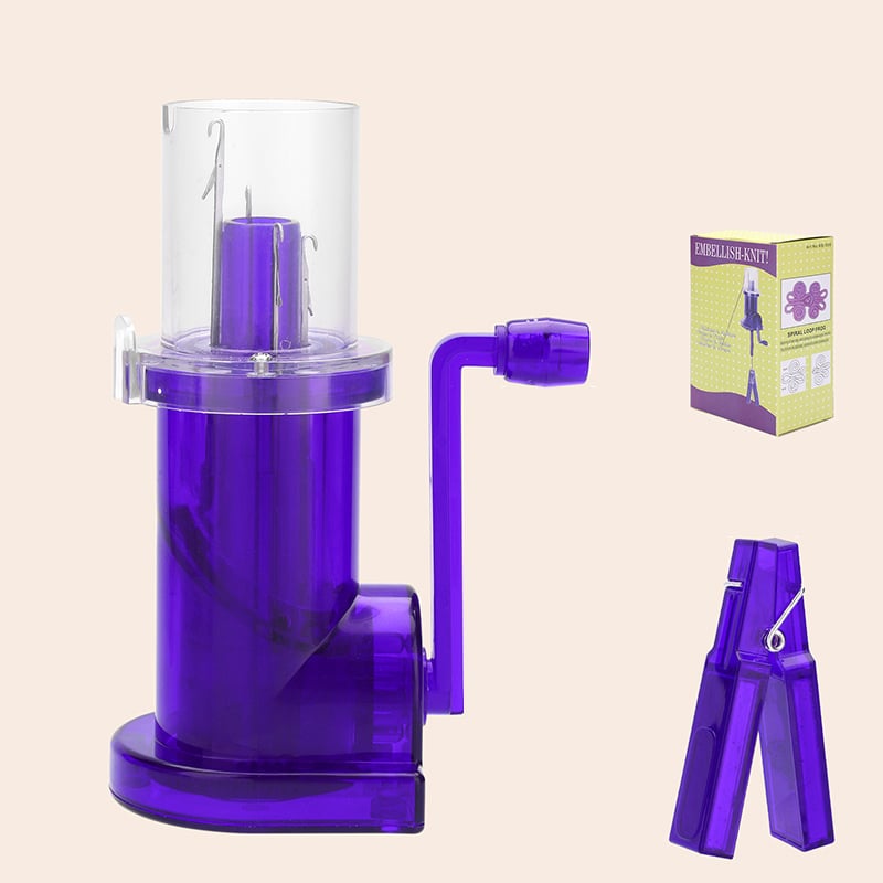 Bärbar automatisk snörvridare – Verktyg för gör-det-själv-stickning, flätning och hantverk