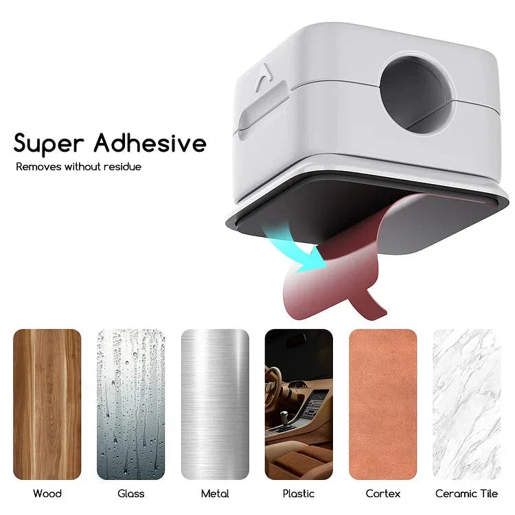 Magnetisk kabelorganisatör - Skrivbordskabelhållare Dock för snygg och prydlig kabelhantering