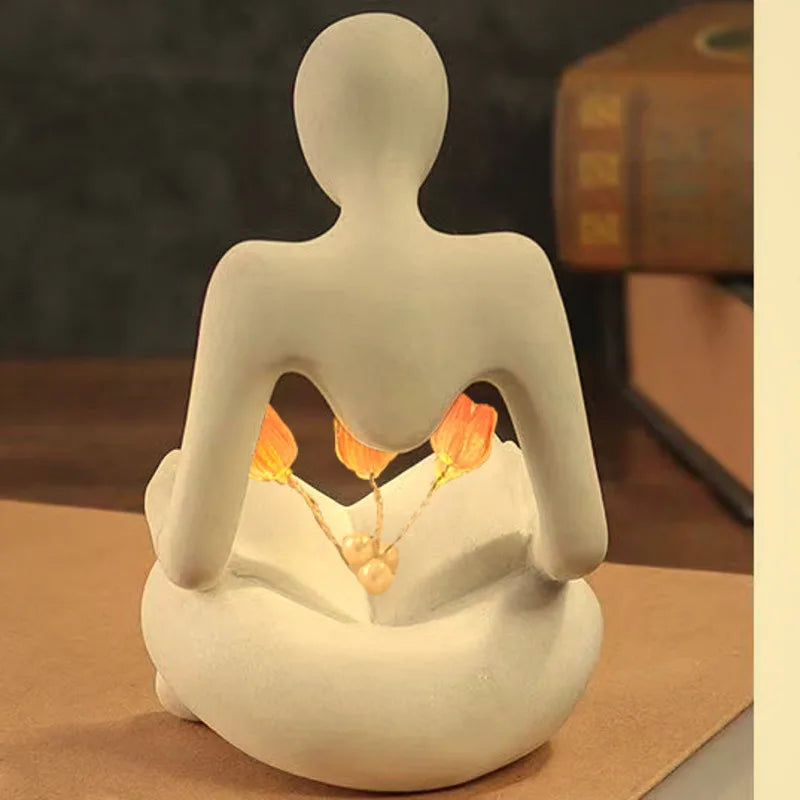 Mysig nattlampa för läsare – Kreativ bokinspirerad lampa för sovrum och arbetsrum