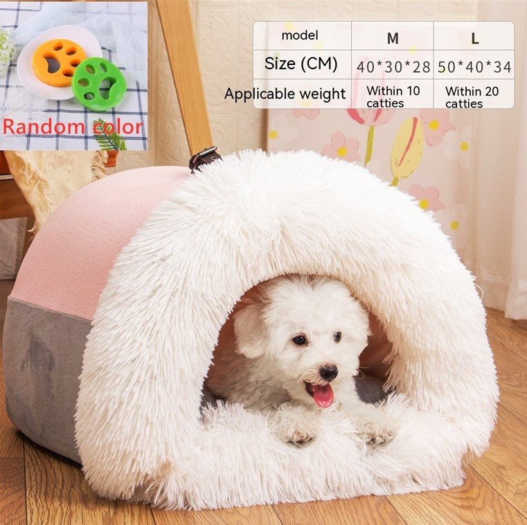 Soft Travel Pet Nest – Comfortable, Moisture-Proof Bed for Small Pets