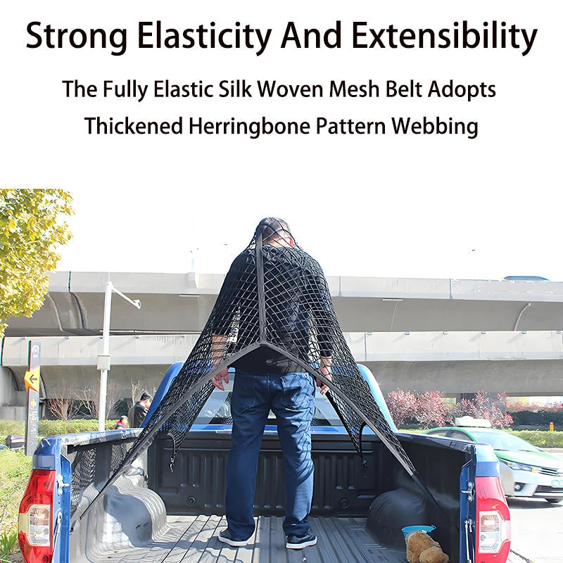 Slitstarkt elastiskt lastnät – Platsbesparande lastorganisatör för fordon