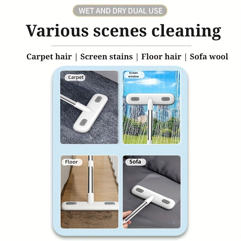 Utdragbar mikrofiberfönster- och skärmrengöring – Teleskopisk dammborste för ränderfri glans