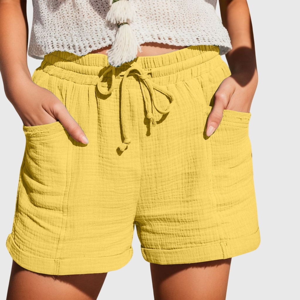 Skräddarsydda shorts med hög midja för kvinnor – eleganta, smarta och avslappnade sommarbyxor