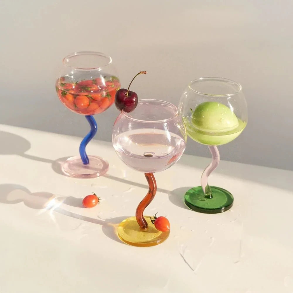 VibranceGlass - Vridet stjälkfärgat glas