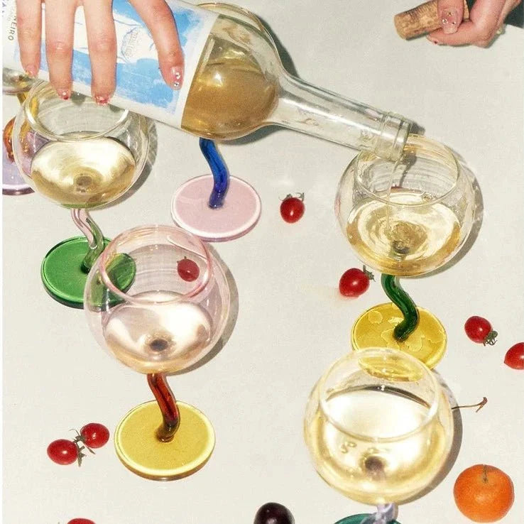 VibranceGlass - Vridet stjälkfärgat glas
