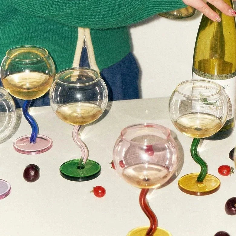 VibranceGlass - Vridet stjälkfärgat glas