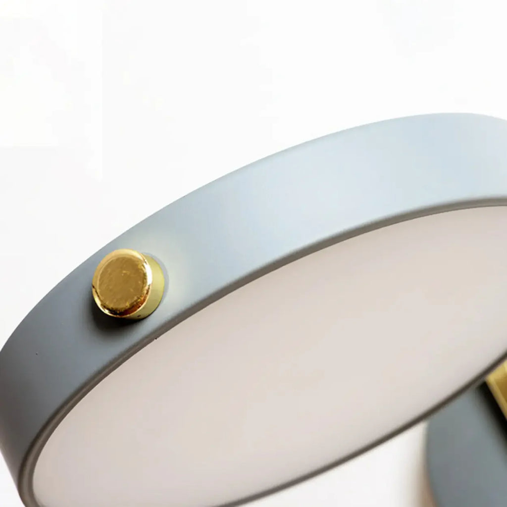 Modern rund LED-vägglampa – justerbar metalllampa