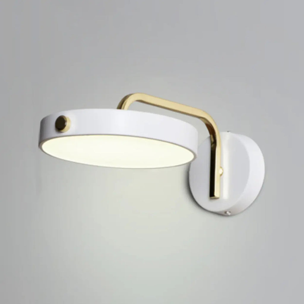 Modern rund LED-vägglampa – justerbar metalllampa