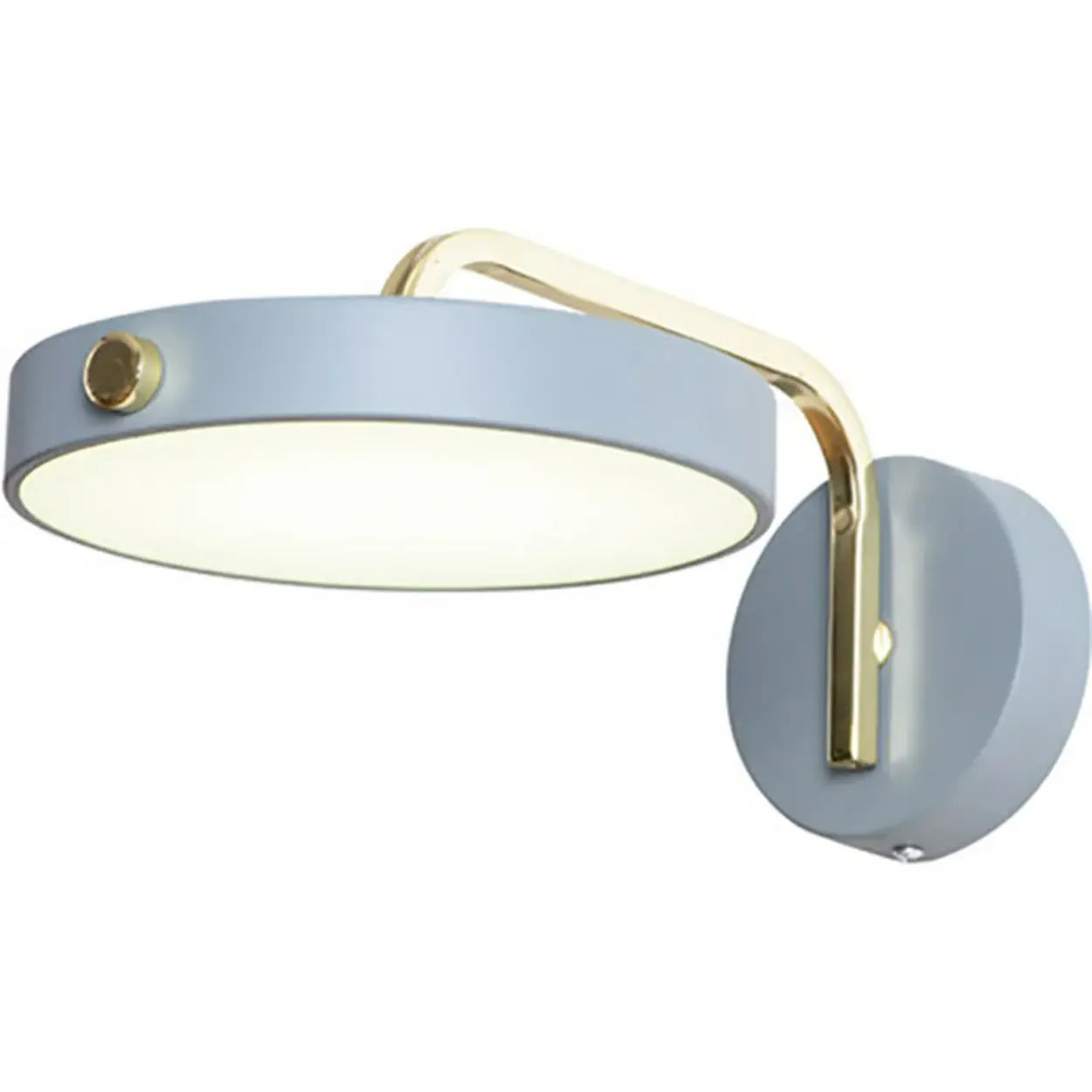 Modern rund LED-vägglampa – justerbar metalllampa