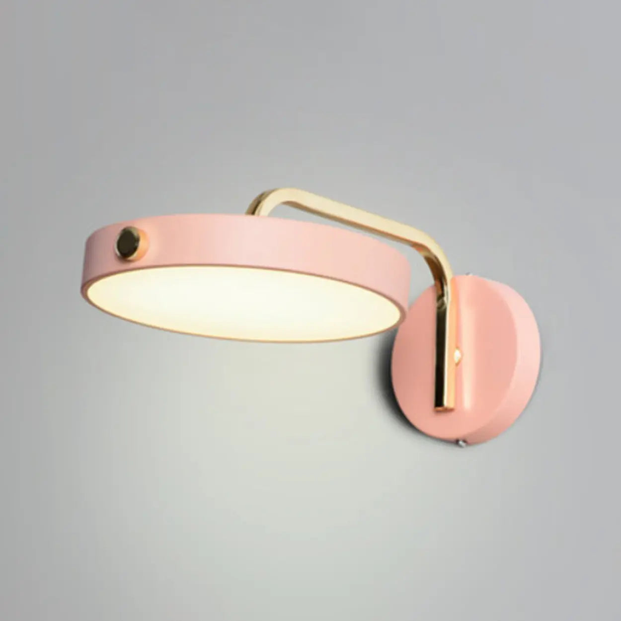 Modern rund LED-vägglampa – justerbar metalllampa