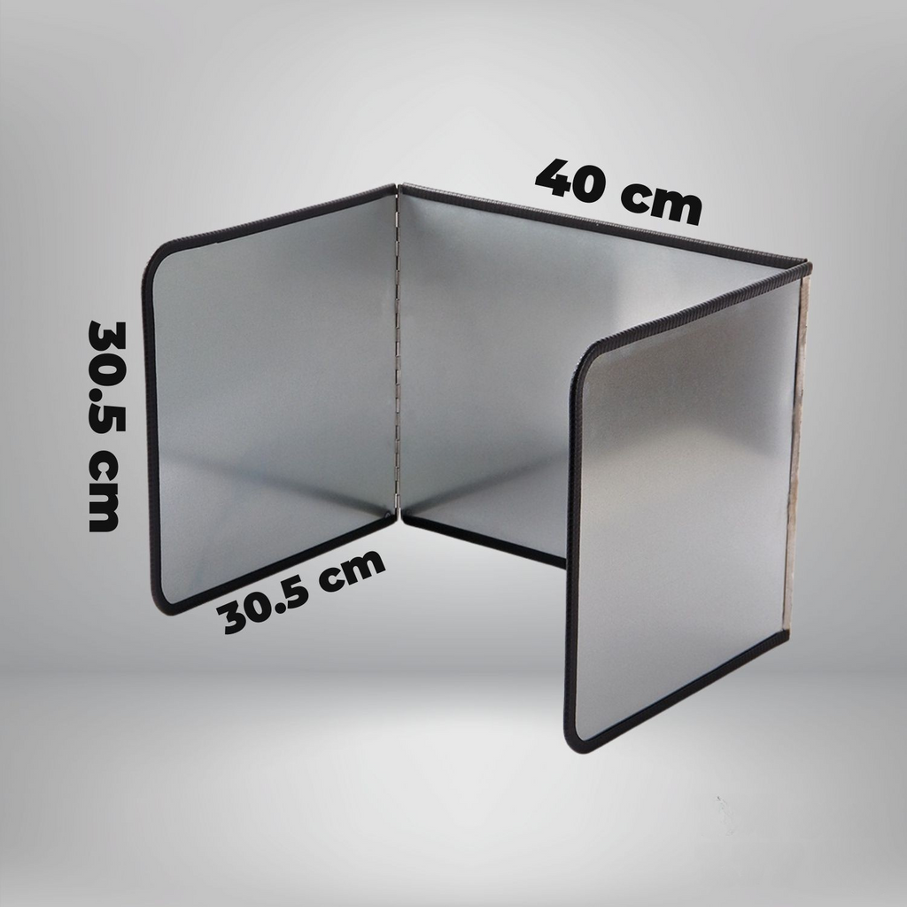 Faltbarer Spritzschutz – leicht zu reinigender Antihaft-Schutz