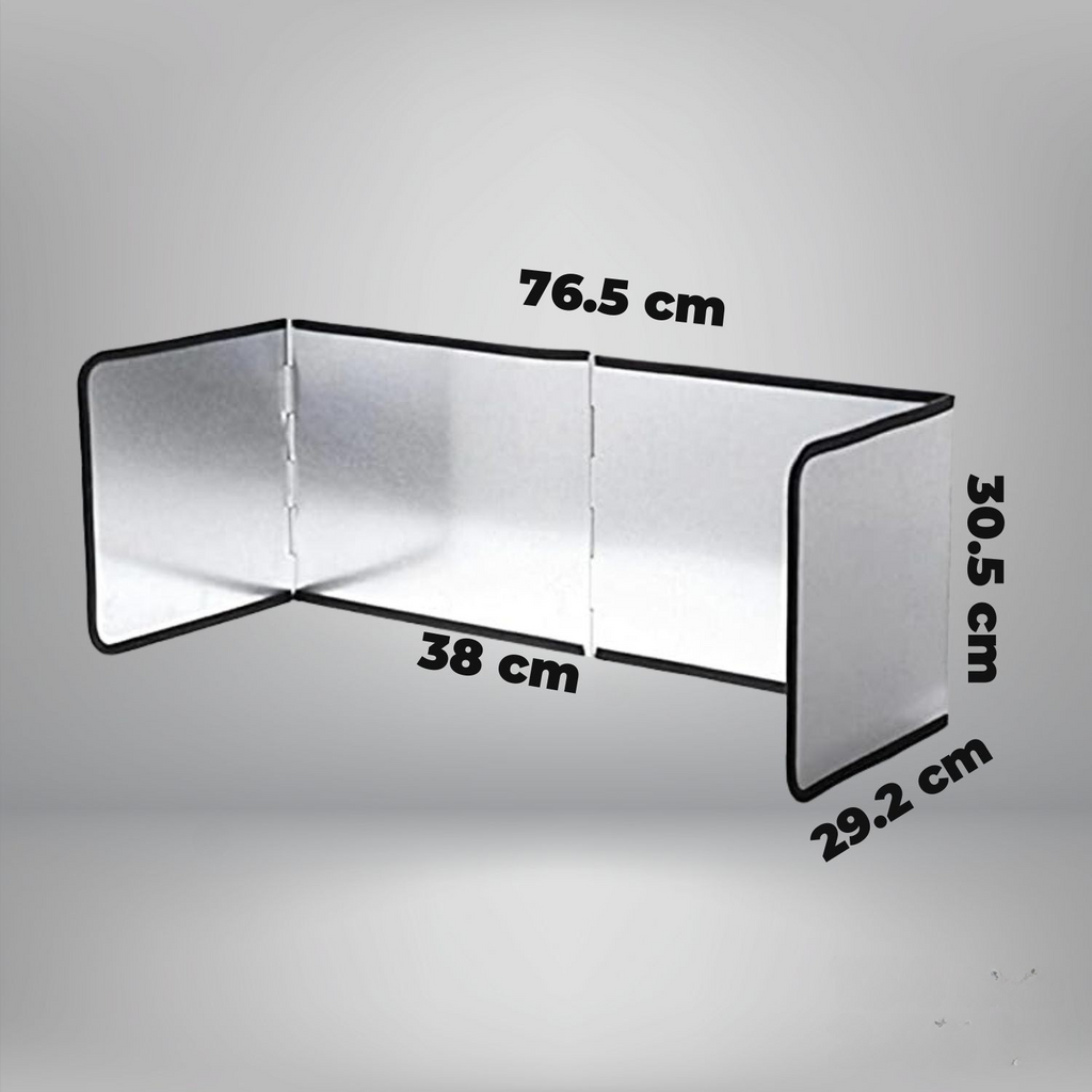 Faltbarer Spritzschutz – leicht zu reinigender Antihaft-Schutz
