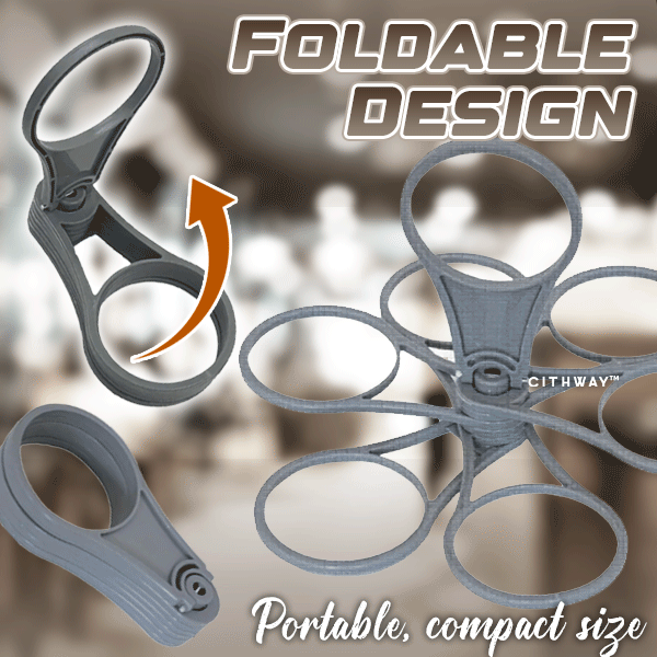 Bärbar hopfällbar mugghållare - Återanvändbart stativ för flera drycker för resor och utomhusbruk