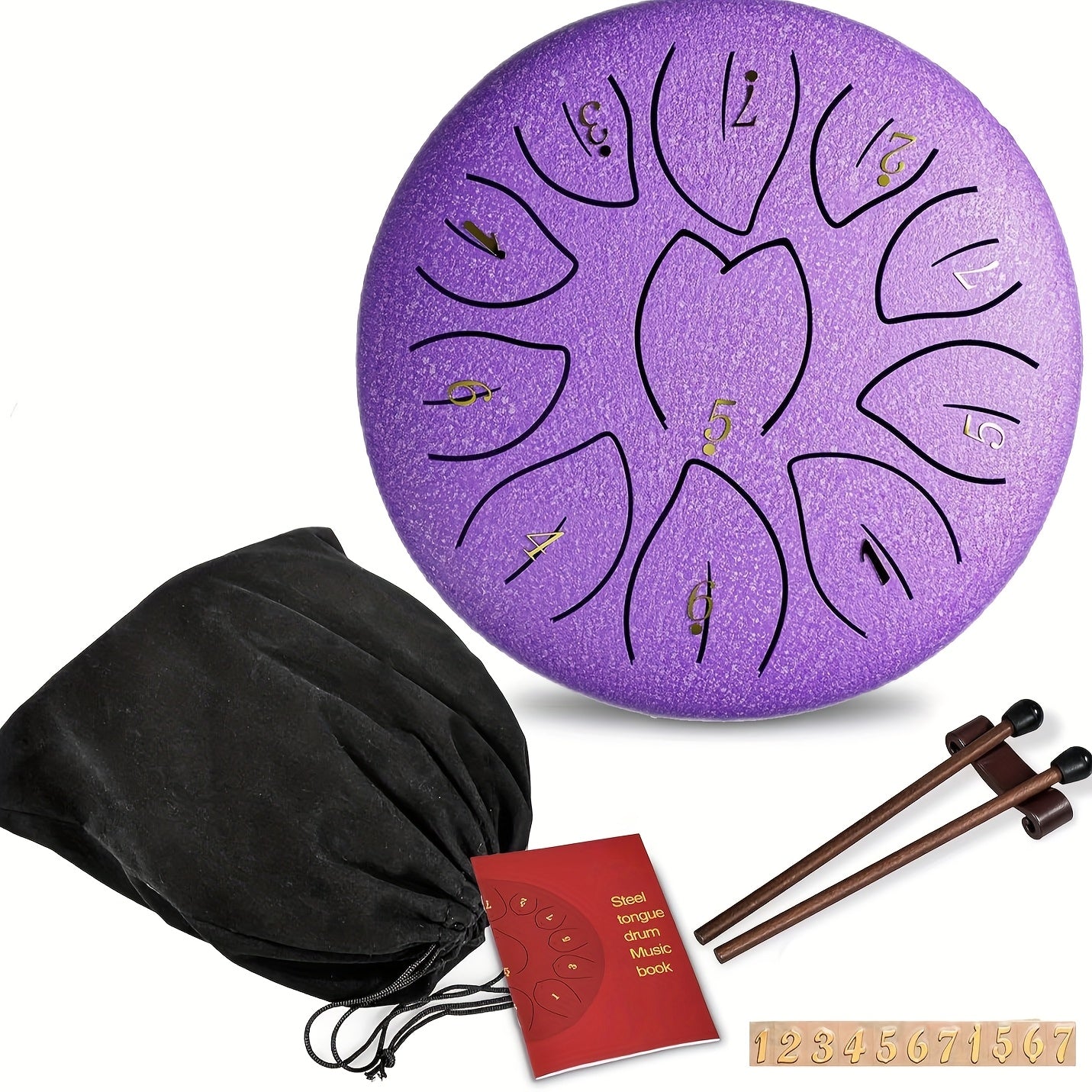 11-noters ståltungtrumma – Utomhusregnträdgårdsmusik och meditationsklocka